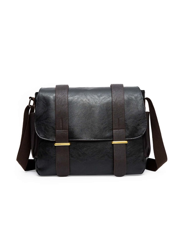 Homme Sac carré grande capacité à rabat 