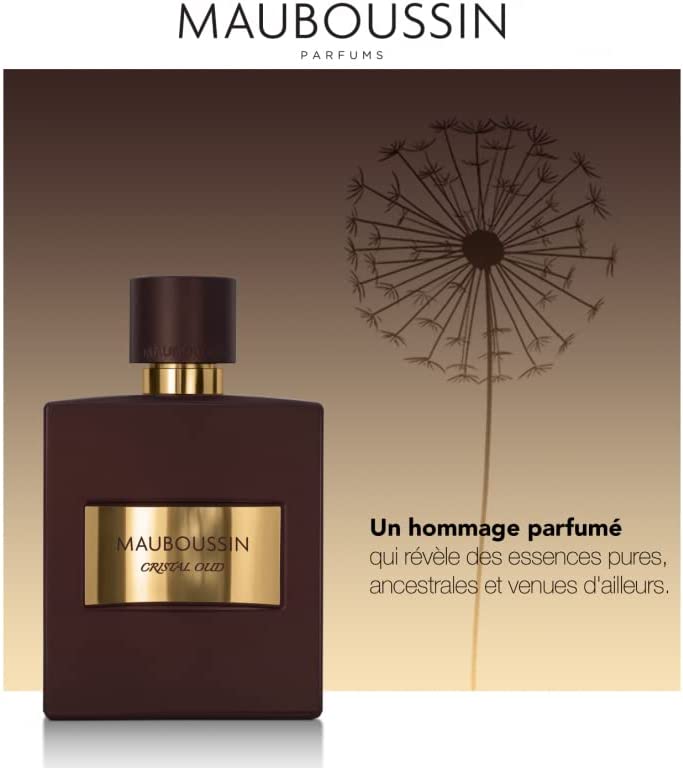  Mauboussin Pour Lui Cristal Oud 100ml Eau de Parfum Homme Senteur Orientale