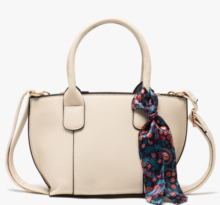 Sac femme petit volume avec foulard sur les anses 40089080022