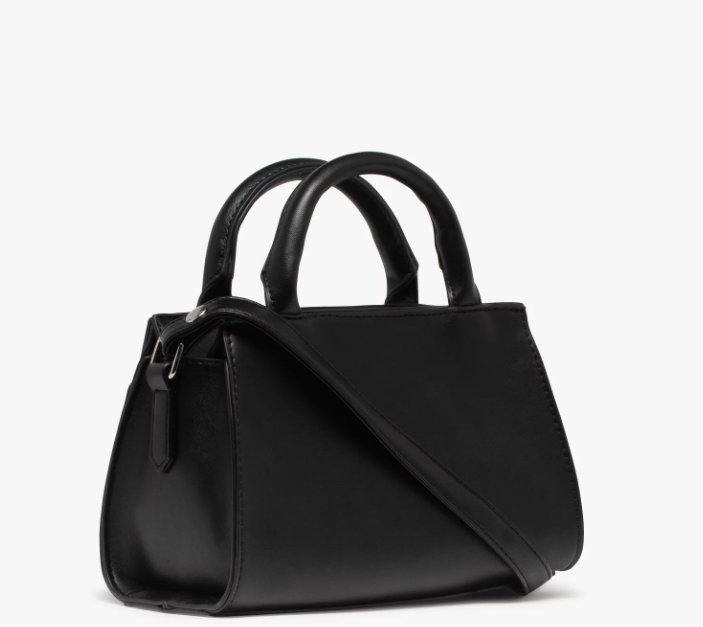 Sac à main compact forme trapèze femme noir 40089050414