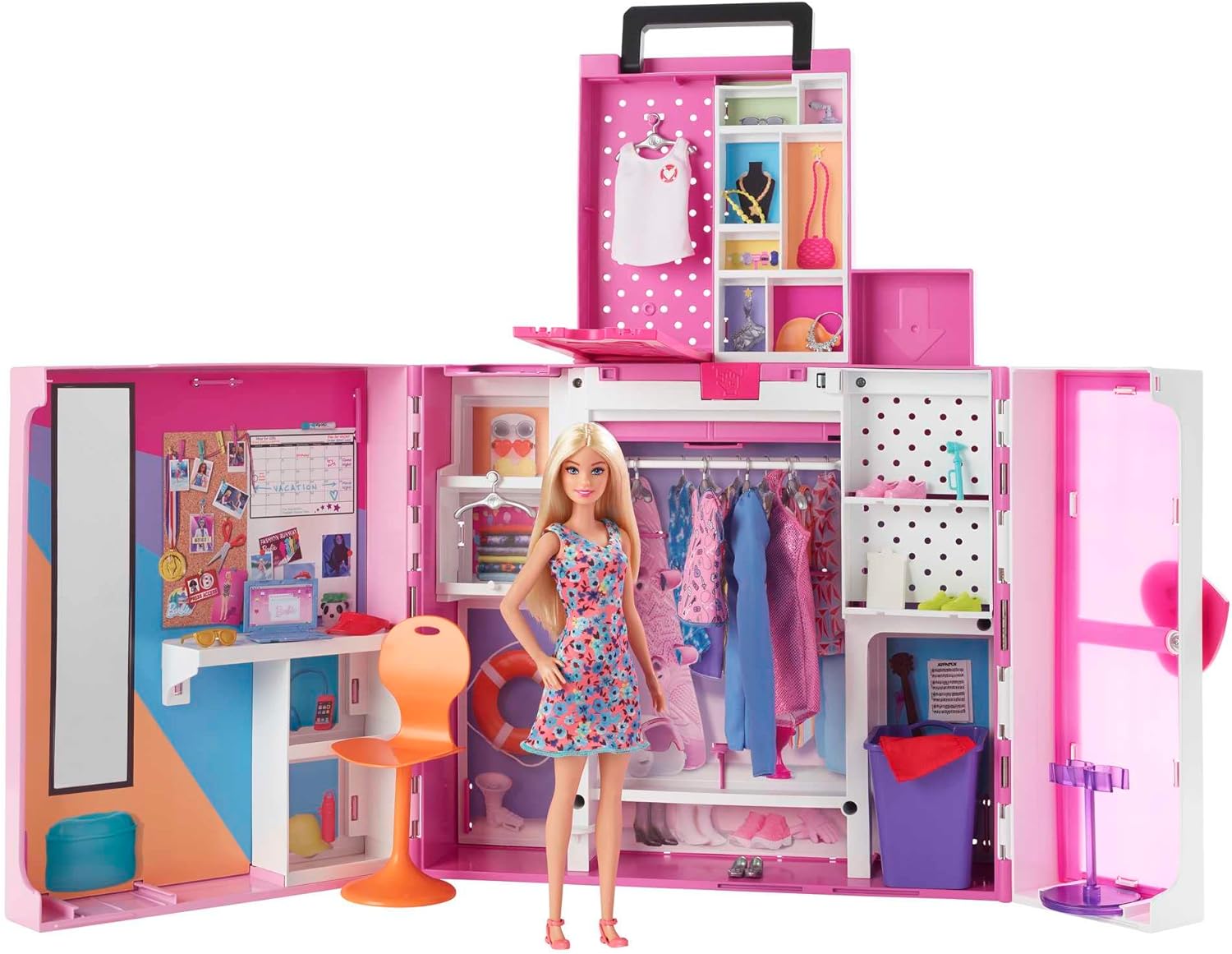 Barbie Coffret Dressing Deluxe plus de 30 Tenues et Accessoires