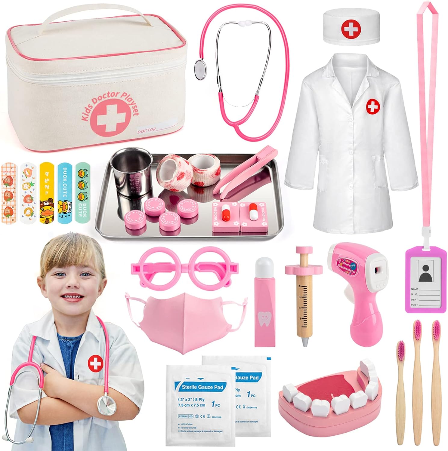 Sundaymot Mallette Docteur Enfant Jouet 