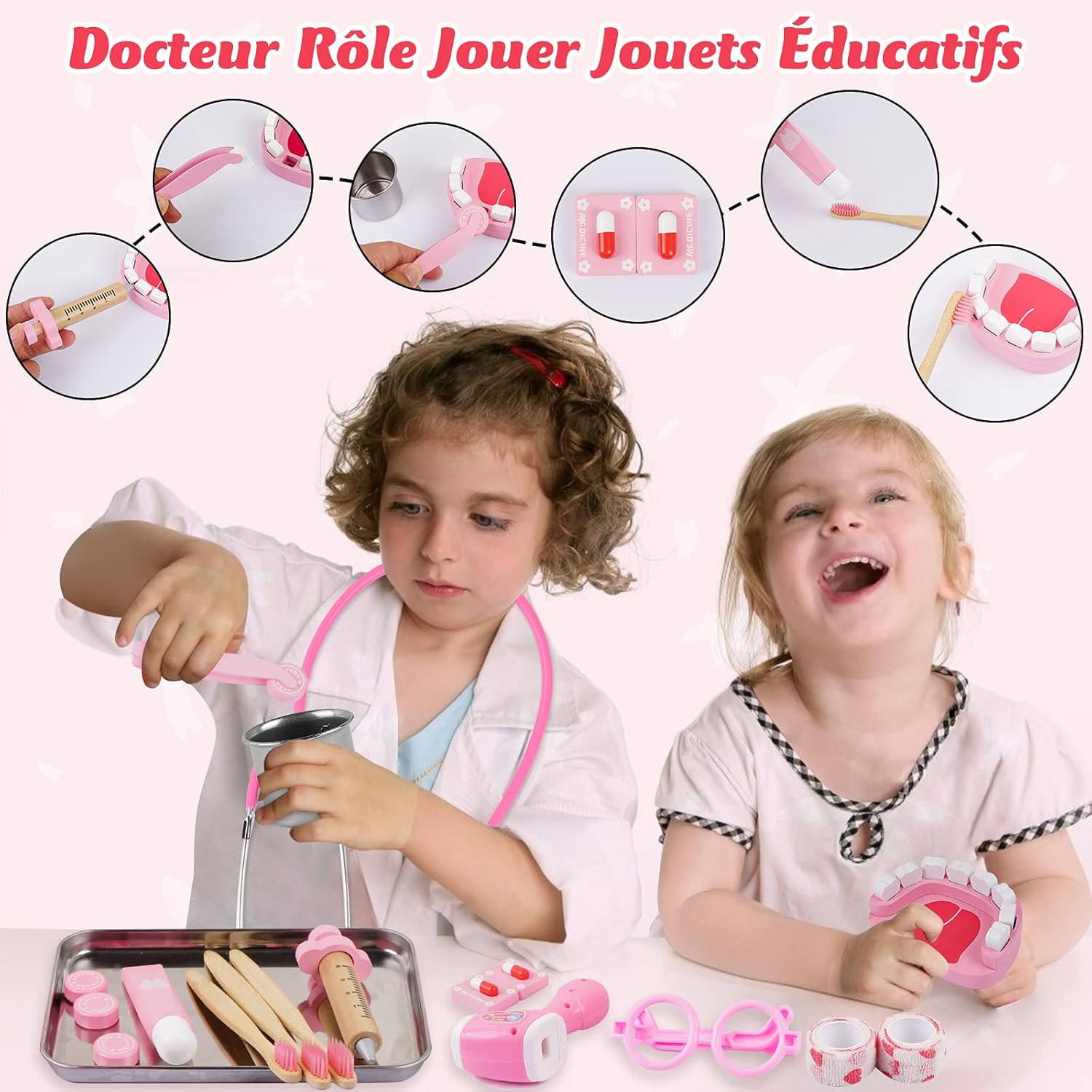 Sundaymot Mallette Docteur Enfant Jouet 