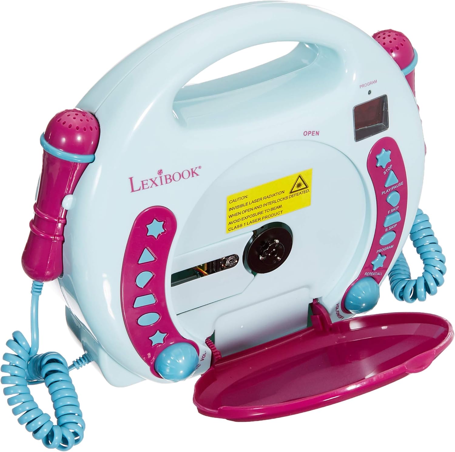 Lexibook Disney Frozen La Reine des Neiges Elsa Lecteur CD pour enfant avec 2 microphones