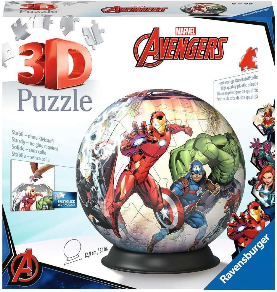  Ravensburger - Puzzle 3D Ball - Marvel Avengers