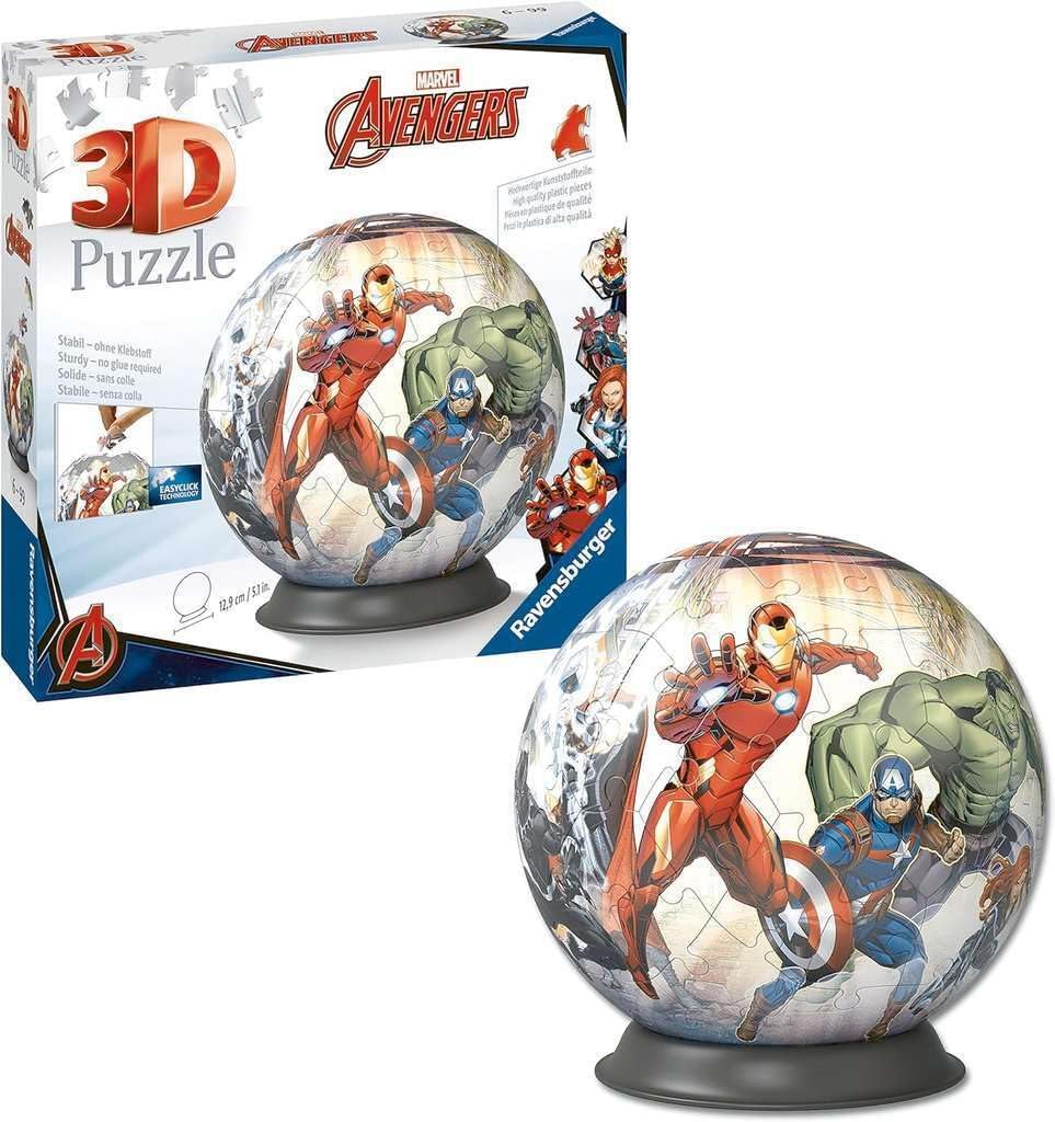  Ravensburger - Puzzle 3D Ball - Marvel Avengers