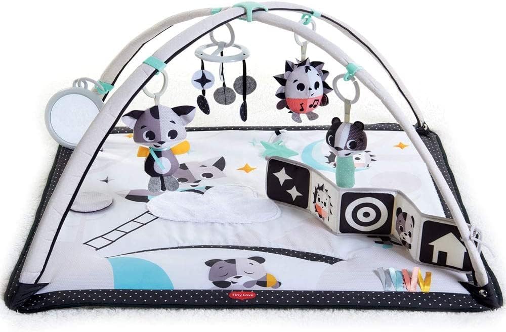 Tiny Love Black & White Tapis d'éveil, Tapis de Jeu Musical Bébé 2