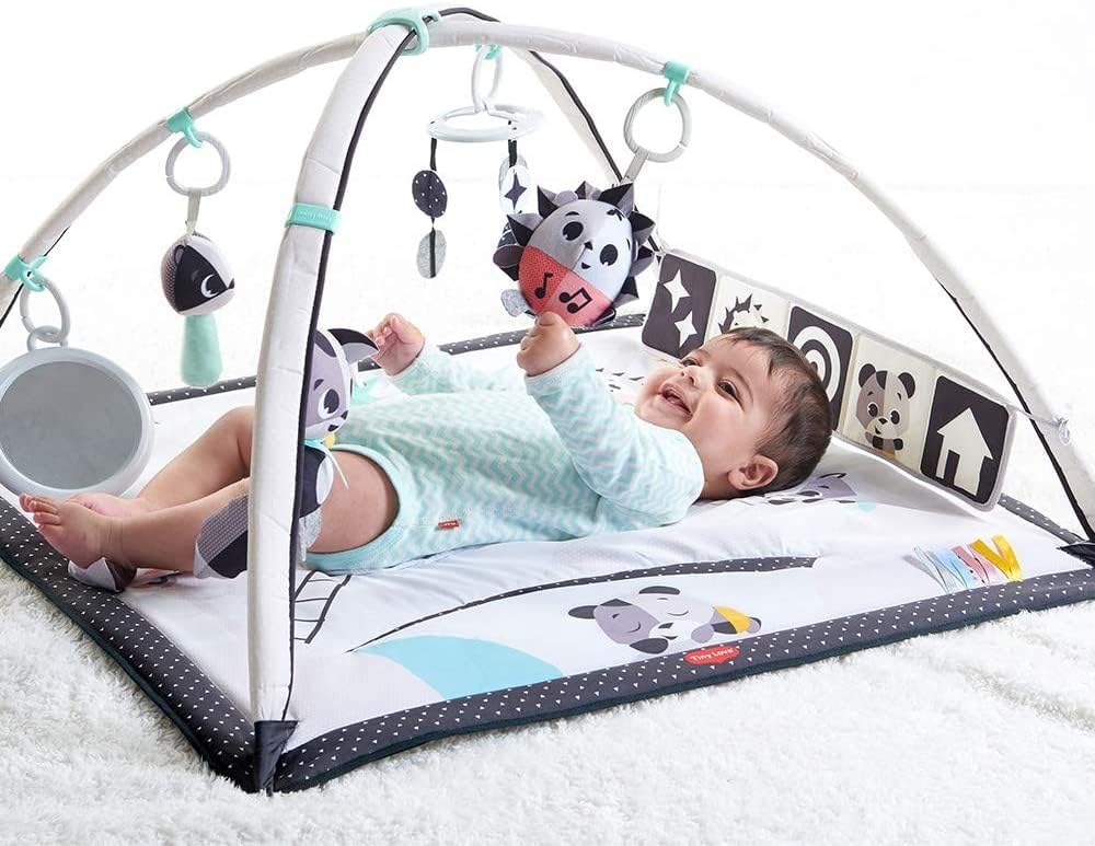 Tiny Love Black & White Tapis d'éveil, Tapis de Jeu Musical Bébé 2
