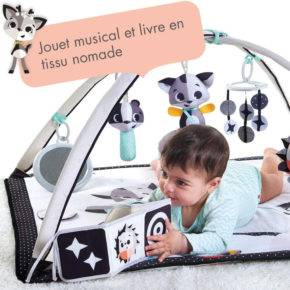 Tiny Love Black & White Tapis d'éveil, Tapis de Jeu Musical Bébé 2
