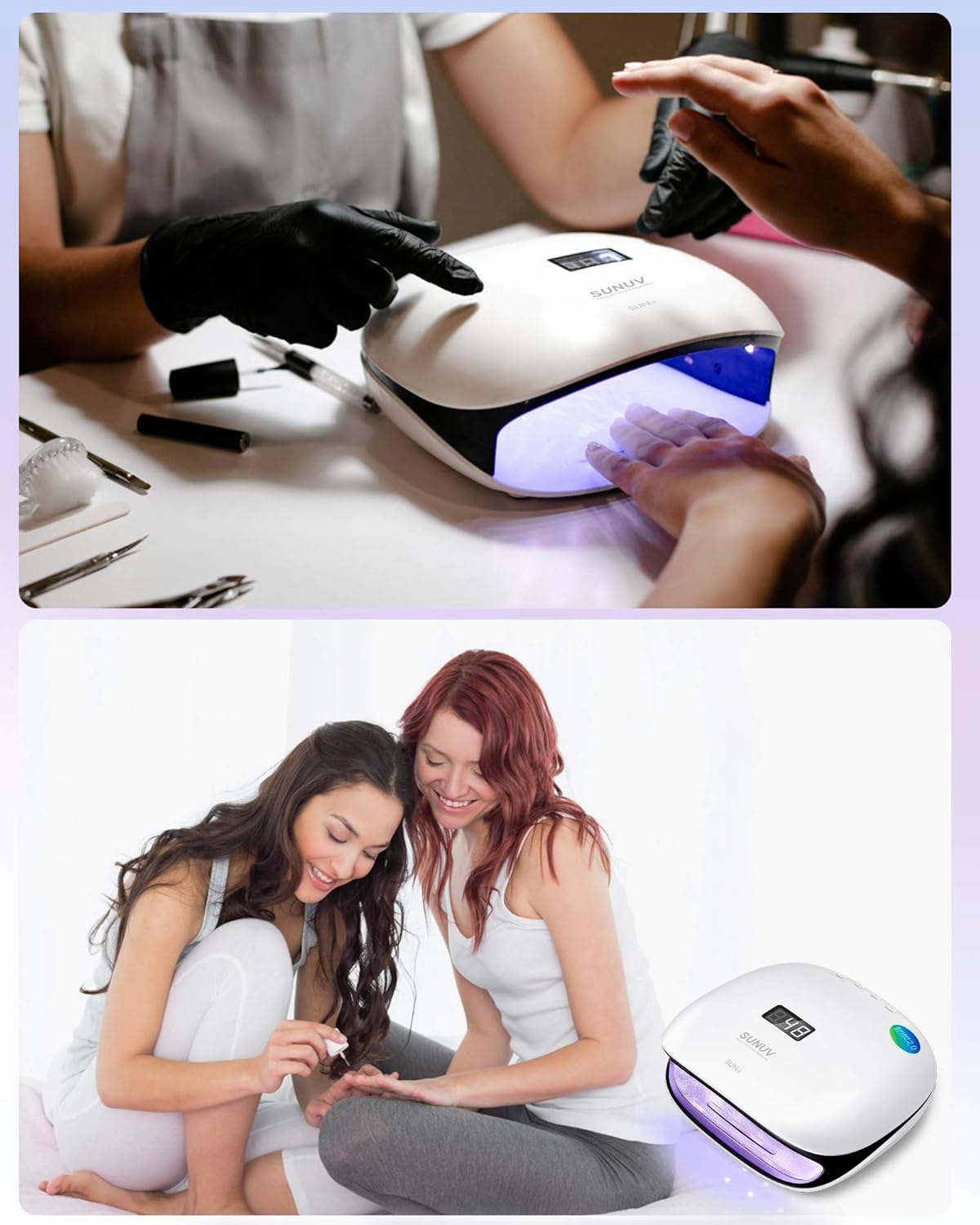  SUNUV Lampe UV LED Ongles Gel, 48W Lampe UV LED