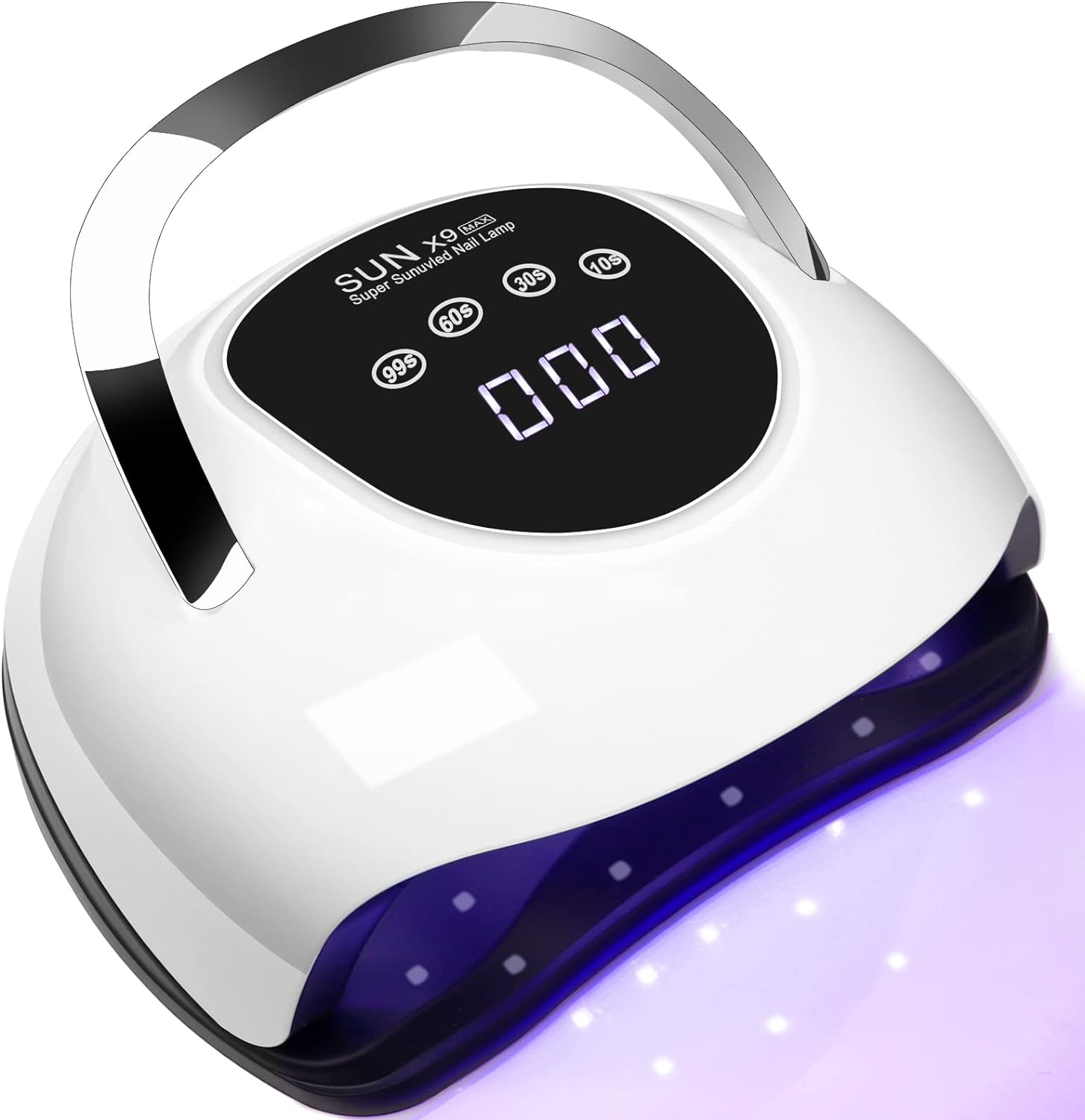 Lampe UV Ongles Gel, 220W Professionnelle Lampe UV Ongles avec 4 Minuteries